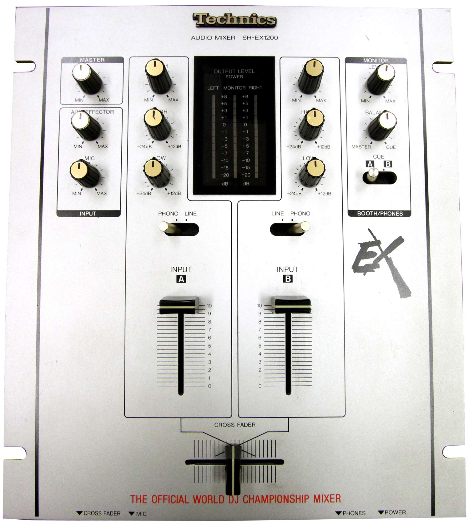 中古品】Technics/DJミキサー/SH-EX1200 シルバー -DJ機材アナログ