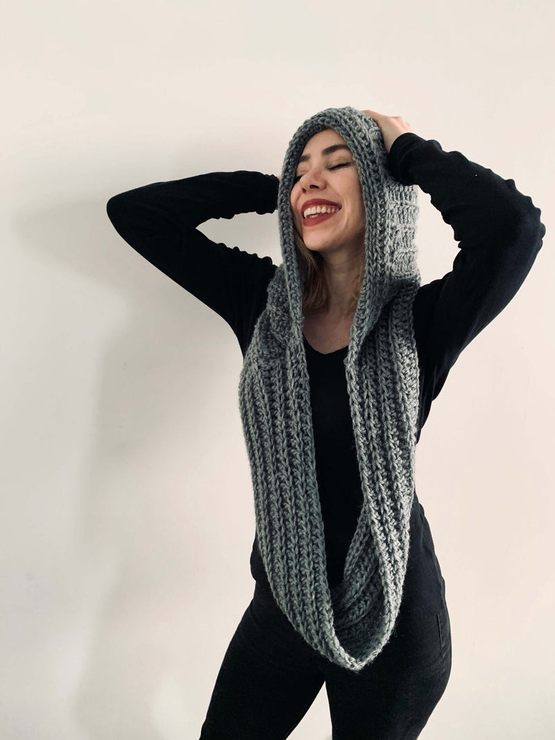 Crochet Kit - Hooded Alpa Scarf – Lion Brand Yarn