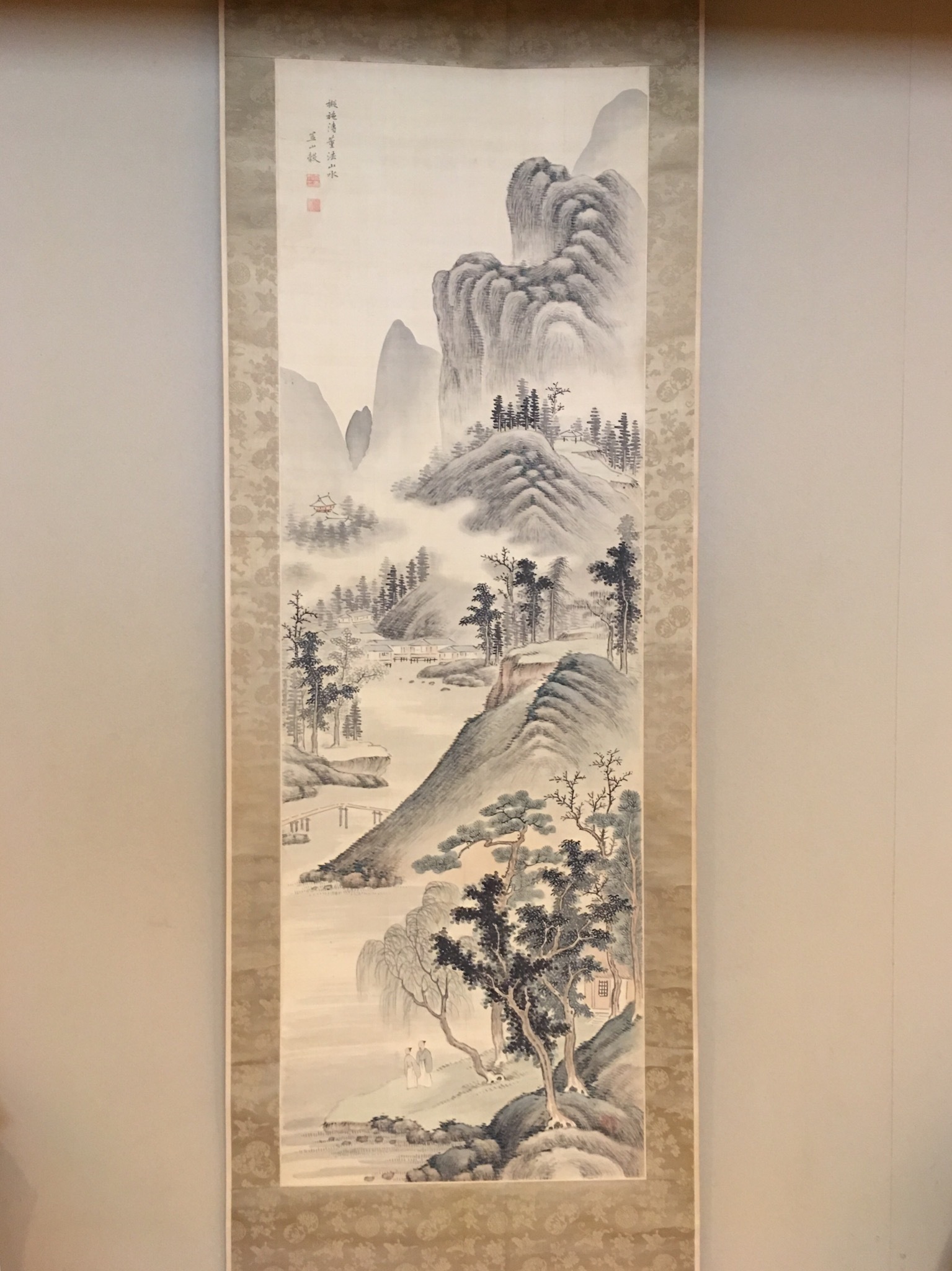 大倉笠山 擬唐人山水図｜古美術・掛け軸の販売・買取・鑑定-松本松栄堂