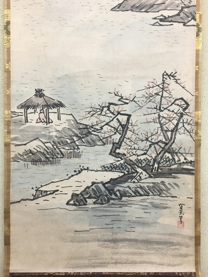 久隅守景 秋景山水図｜古美術・掛け軸の販売・買取・鑑定-松本松栄堂
