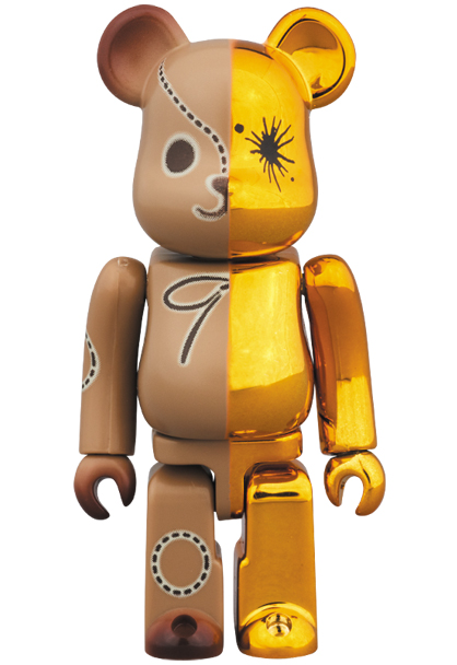 MEDICOM TOY - BE@RBRICK MIHARAYASUHIRO 100％ & 400％ GOLD×BROWN