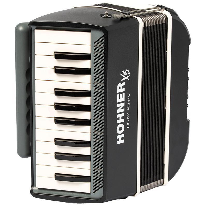HOHNER ハンディ アコーディオン XS ダークグレー & ホワイト ピアノ