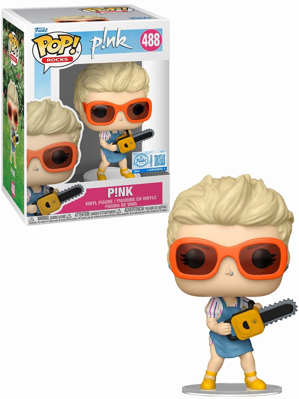 Funko Pop! Music: Rocks - P!nk with Chainsaw #488 [Funko Special