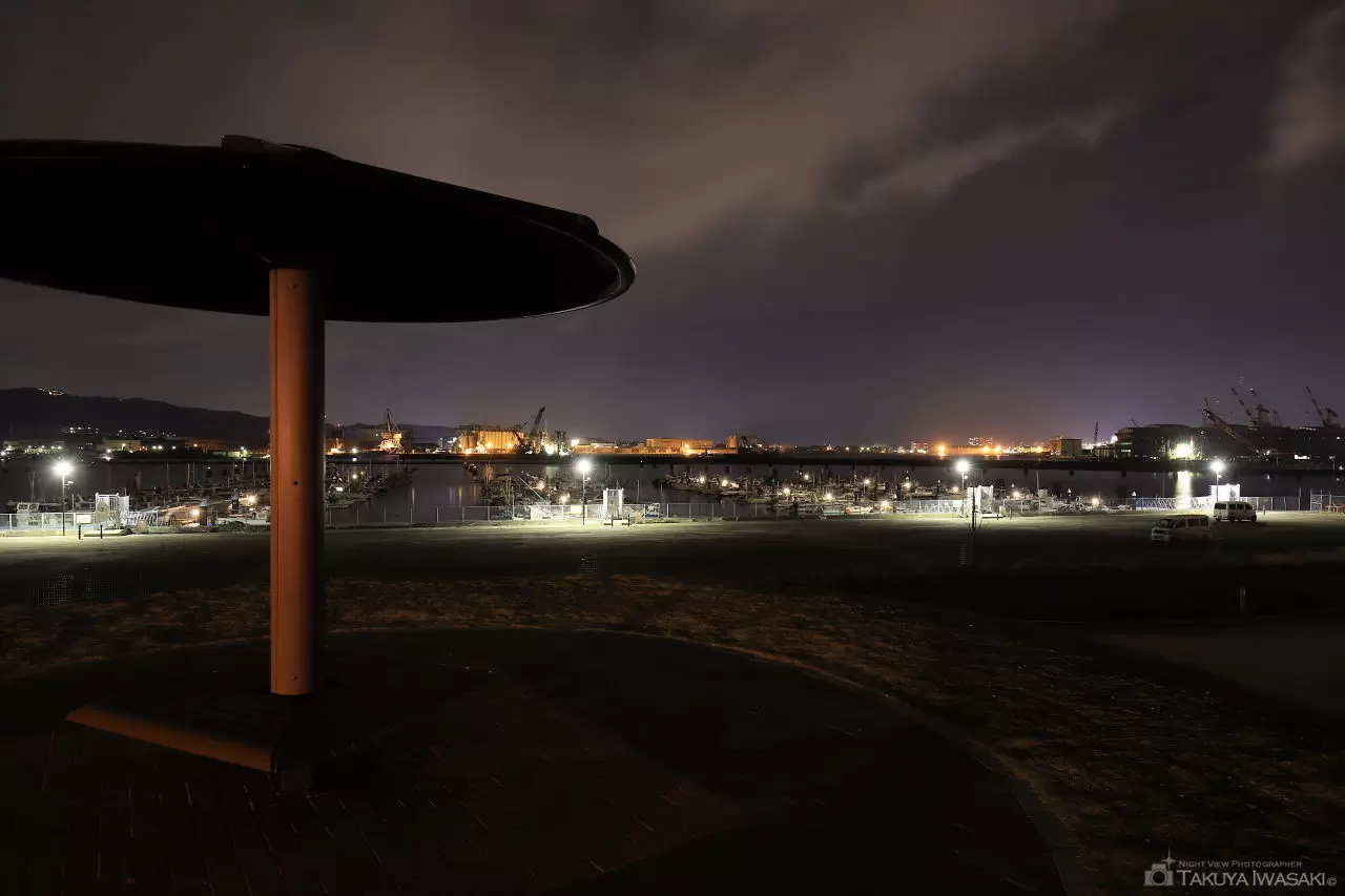 折戸潮彩公園の夜景（静岡県静岡市清水区）
