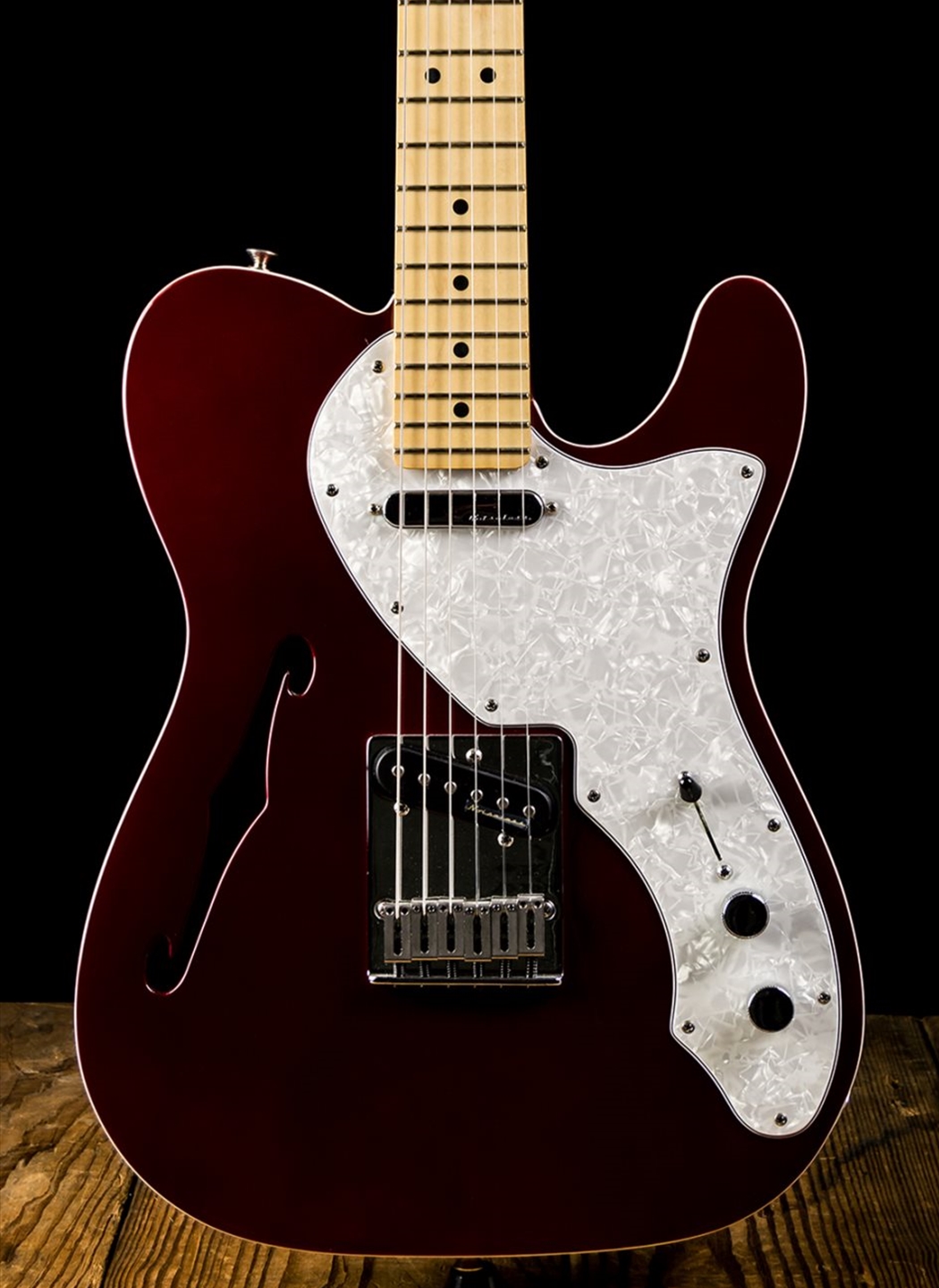 Fender Deluxe Telecaster Thinline - Candy Apple Red