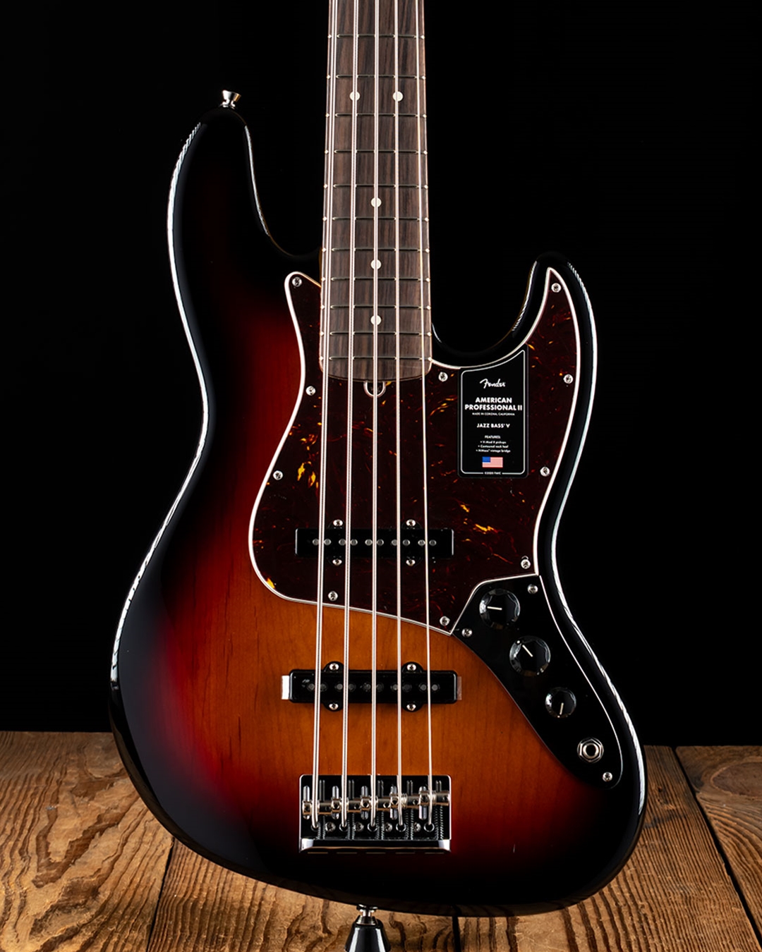 Fender American Professional II Jazz Bass V - 3-Color Sunburst