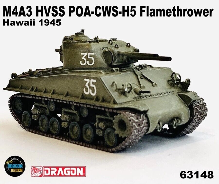 M4A3 HVSS POA-CWS-H5 Flamethrower Hawaii 1945 - Die-cast model
