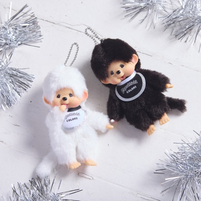 Monchhichi モンチッチ COLORS キーチェーン(ブラック): 通常| プラザ