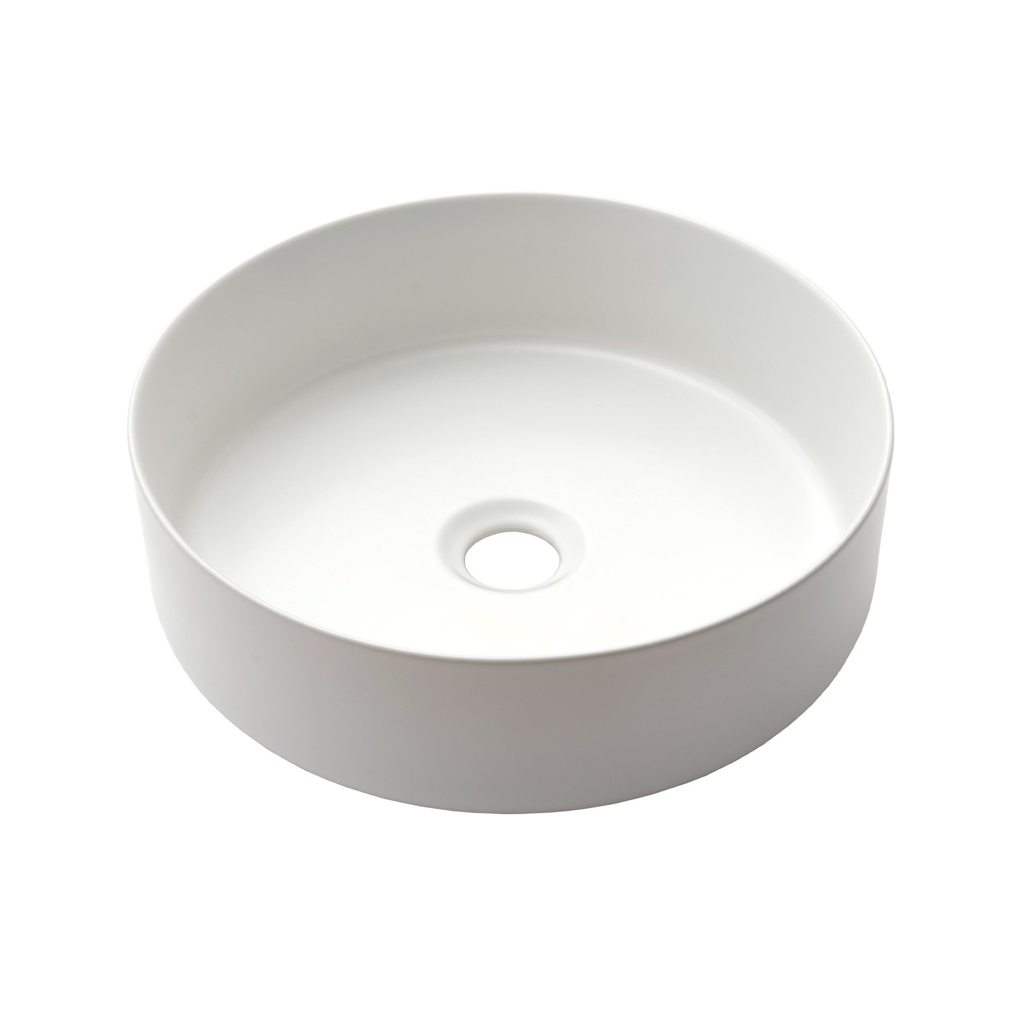 陶器の手洗い器 丸350 マットホワイト | KB-PR012-03-G141 | 手洗い器