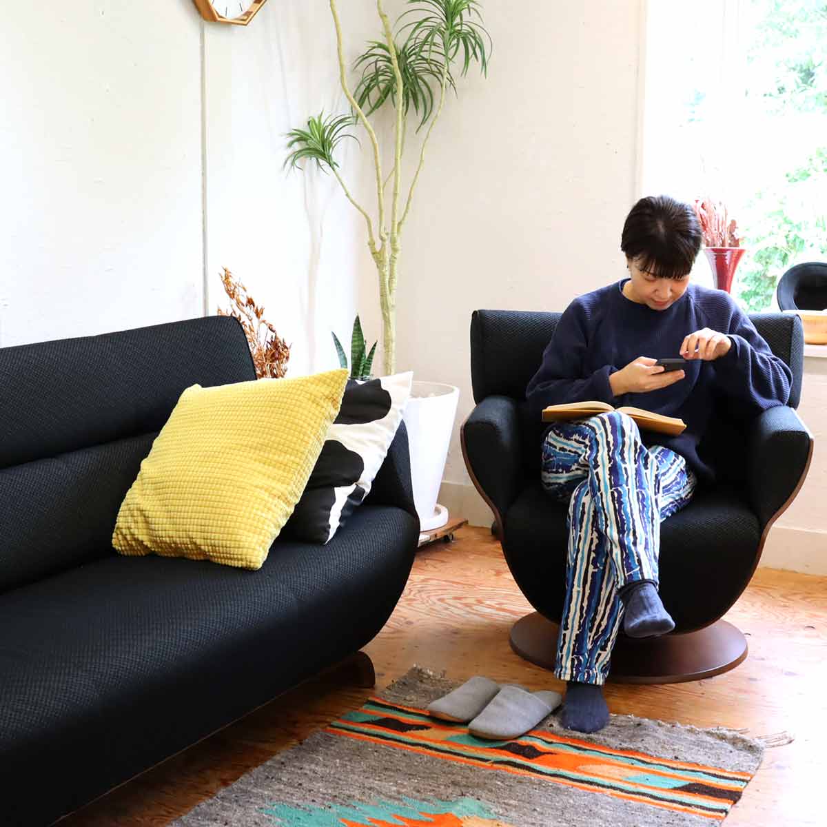 冨士ファニチア Tapio / タピオ 1Pソファ ラウンドソファ 1人掛け