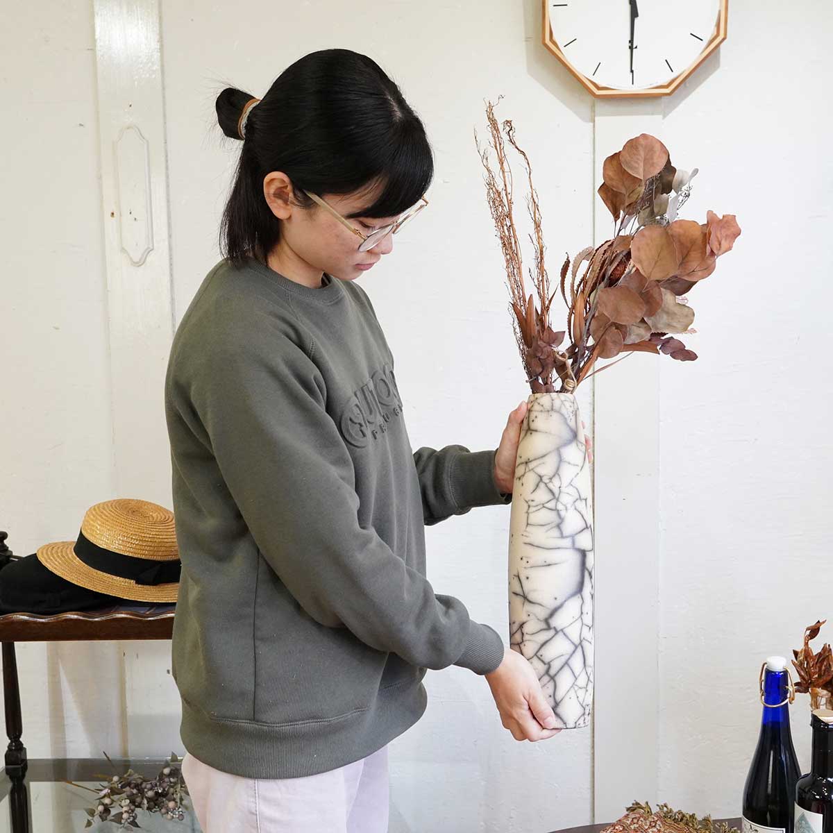 ドマーニ / Domani フラワーベース 花器 花瓶 ベルギー 大きめ 縦長