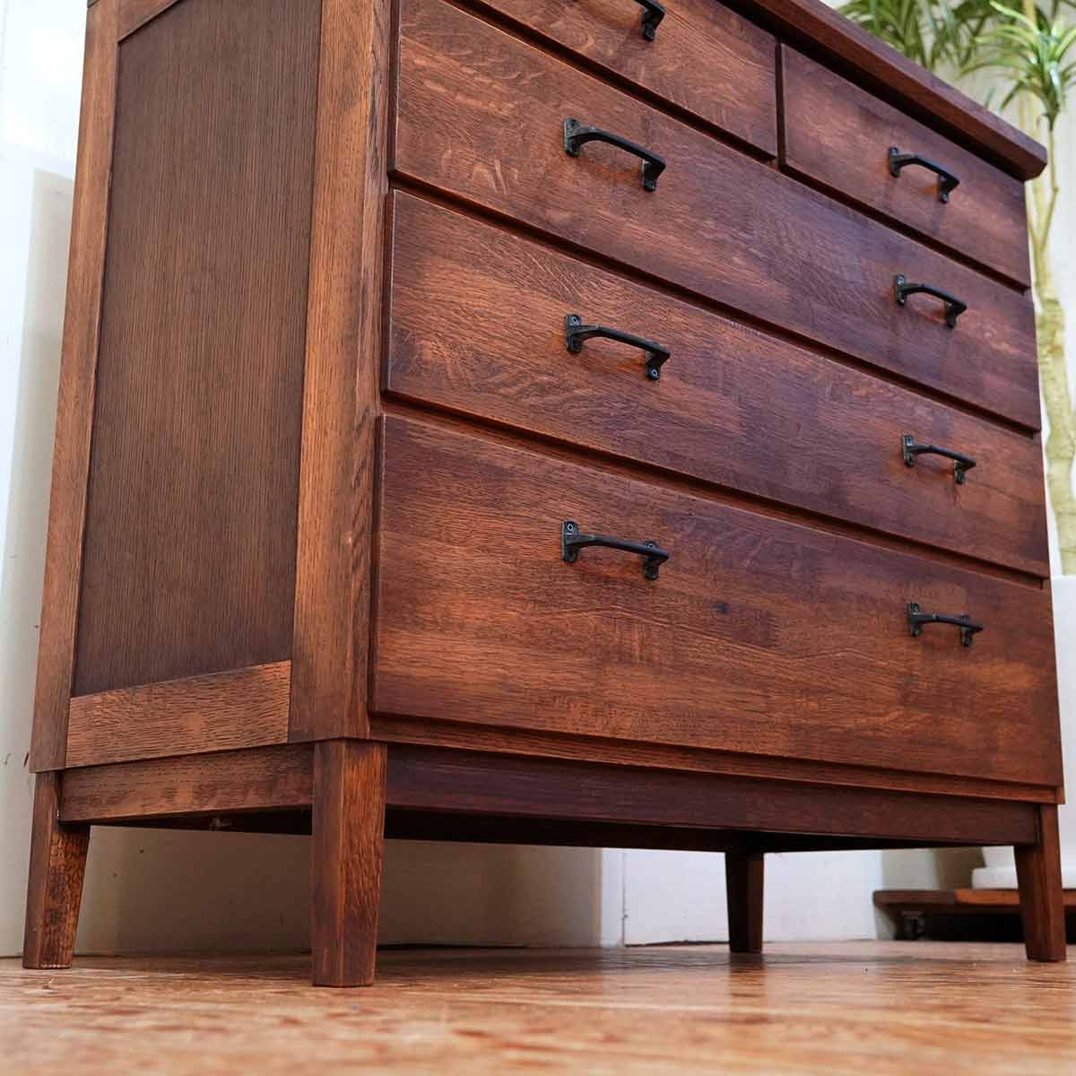吉桂 ウイスキーオークシリーズ チェスト 90 展示品 中古 キャビネット
