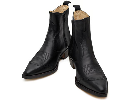 トラッカーズ（TRAKAR'S）14305 Black-Liz×Black（リザード型押し）の