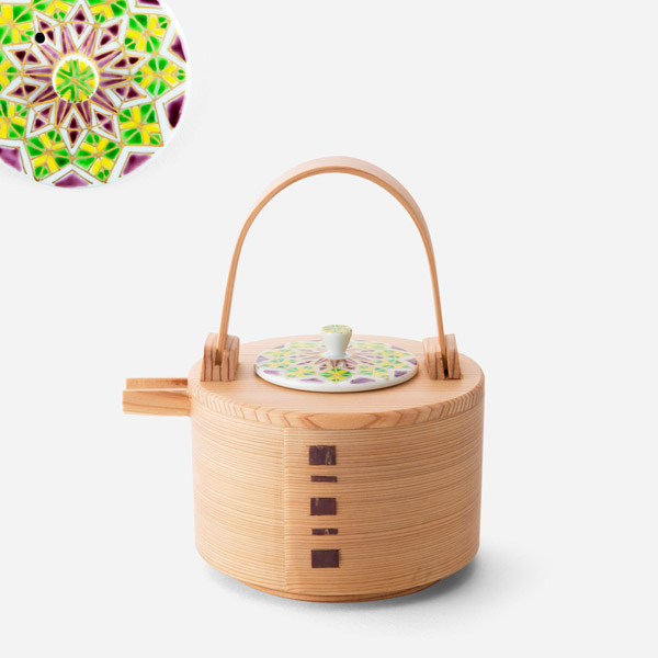 酒器 曲げわっぱ彩万華鏡紋 | 西川貞三郎商店