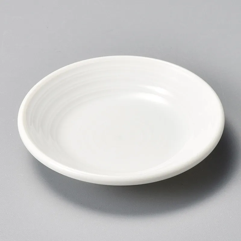 白刷毛目 8号小判皿(楕円形の中皿(和食器))|食器通販の陶磁庵