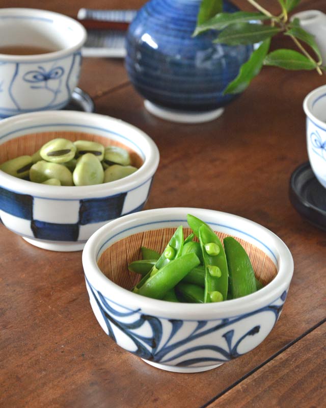 砥部焼の和食器 梅山窯のすり鉢 【砥部工房 からくさ】