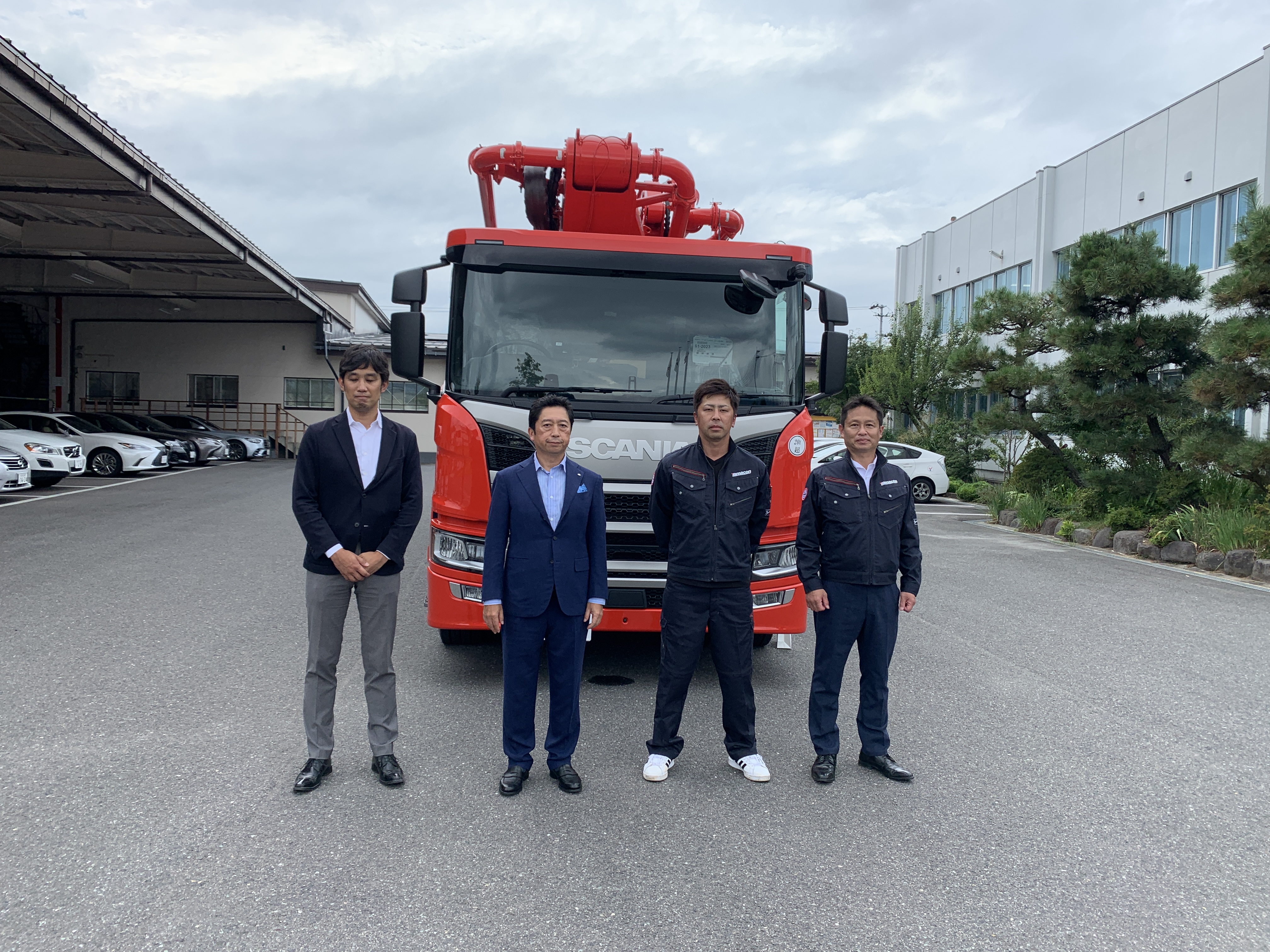 プツマイスター「BSF46-5.16HZ」46mコンクリートポンプ車が納車され