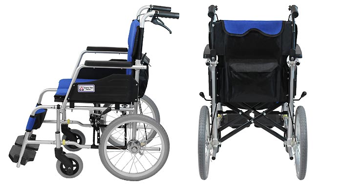 ケアテックジャパン】 自走式車いす ハピネスコンパクト CA-10SUC