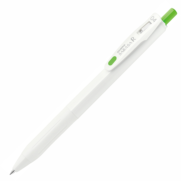 サラサ R 0．4 白／フレッシュグリーン(0.4mm フレッシュグリーン