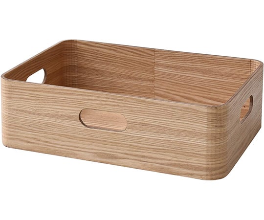 収納ボックス 木箱 浅型 ナチュラル TSB-1A(NA) - as kitchen（アズ