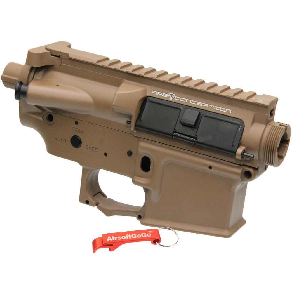 APS ASR M4用 電動ガン メタルフレーム (ダークアース)APS - AIRSOFT