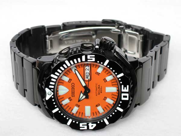 セイコー ダイバー SCUBA 200M ブラックオレンジモンスター 美品
