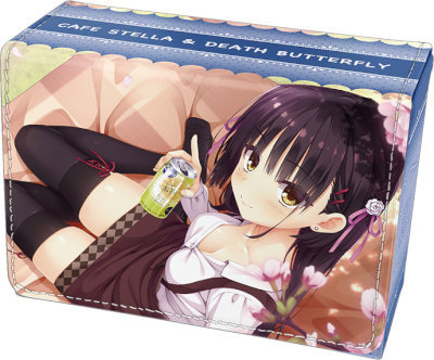 合皮製デッキケースW 喫茶ステラと死神の蝶「四季 ナツメ」Spring Ver