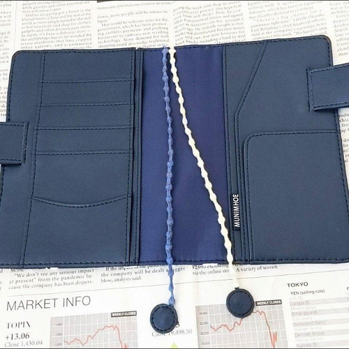 希少なオレンジ A6ハンドメイド 手帳カバーケース ミナペルホネン