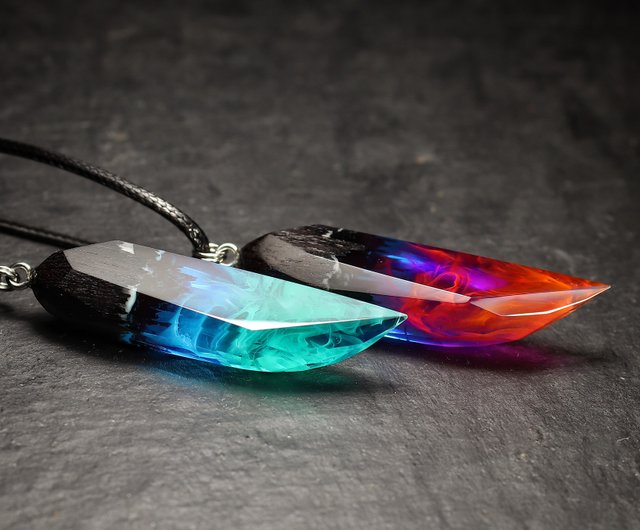 送料無料 10%OFF】リトアニア おそろいのネックレス ウッドレジン