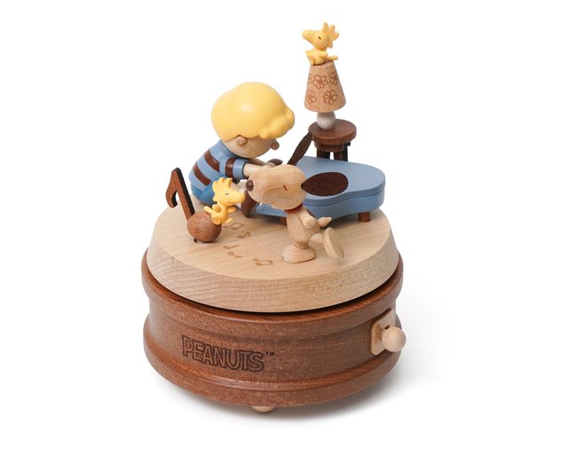 Taiwan 【Snoopy & Schroeder】Multi Rotate Music Box | Wooderful