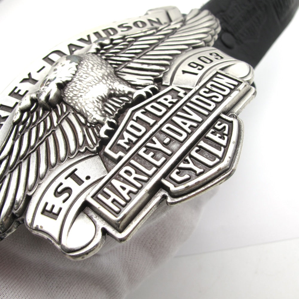 Harley Davidson ハーレーダビッドソン ロゴ型押し レザー 革 ベルト