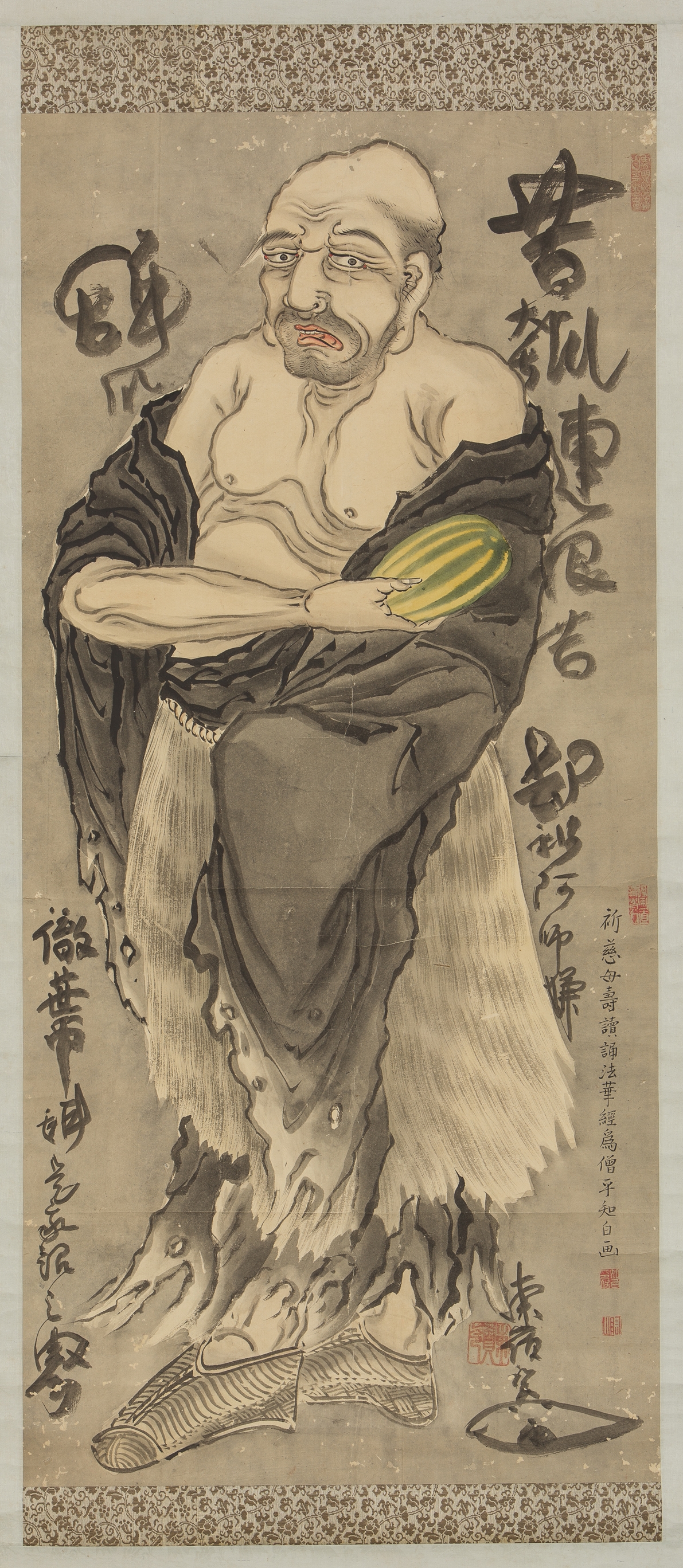 作品詳細: 大燈国師像東嶺円慈賛 大須賀鬼卵画