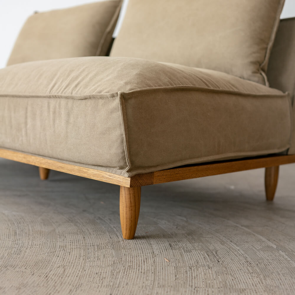 数量限定］Jessica sofa 2seater ADR-SF008（BE）オーク / オイル
