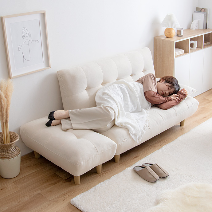 g118044]【2点セット】Moln 2人掛けソファ+オットマン 2人掛けソファー