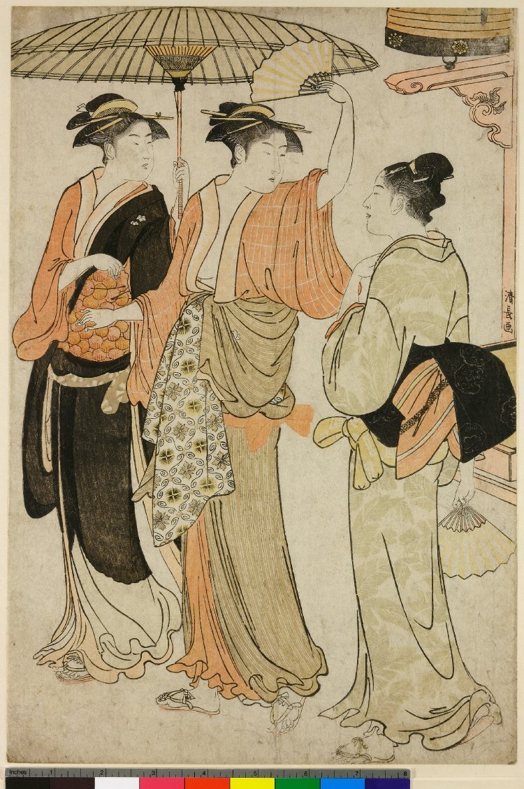 鳥居清長による浮世絵