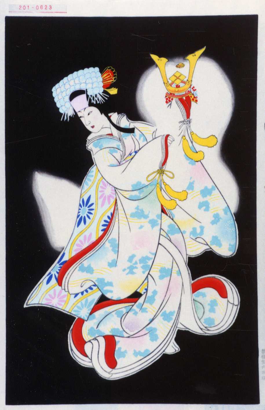 狩野秀源貞信による浮世絵「「本朝廿四孝 八重垣姫」」