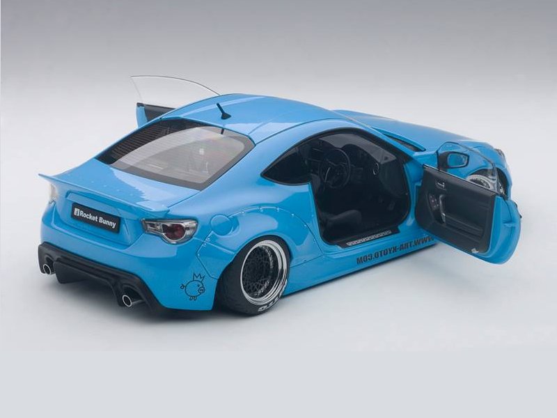 AUTOart Rocket Bunny Toyota 86 - Sky Blue w/ Black Wheels
