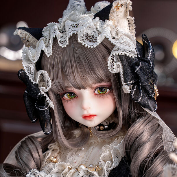 球体関節人形aya】 さくらんぼ柄ツーピースセット(ベルト付)｜DOLK