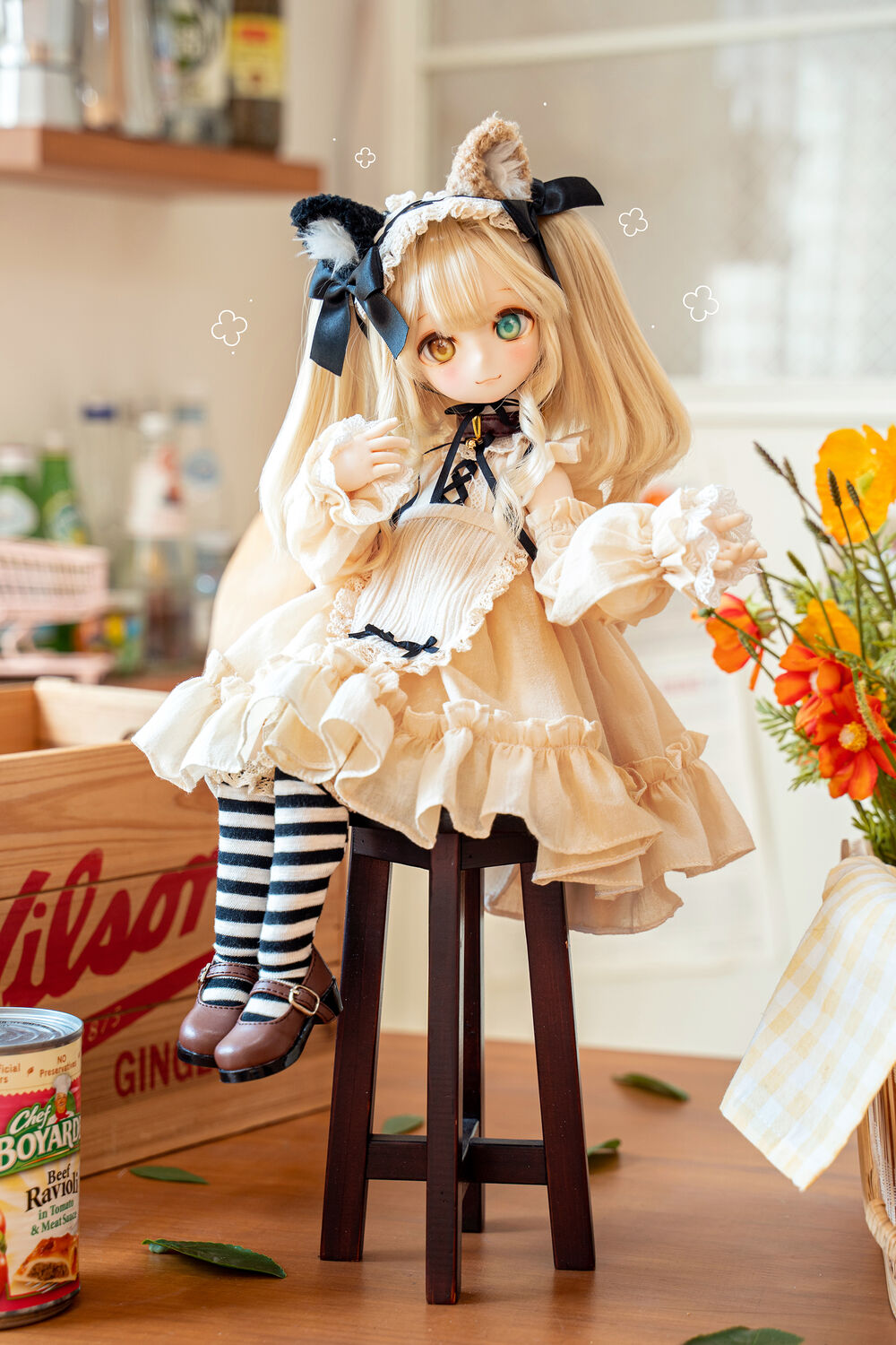 DOLK×Floral Garden×ふにゃほわ×MYOU DOLL】 Sandra 三毛猫Limited