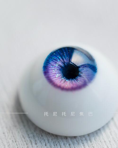 受注生産】 レジンアイ 8mm 【星空とユニコーン-もっとゆめかわ ver