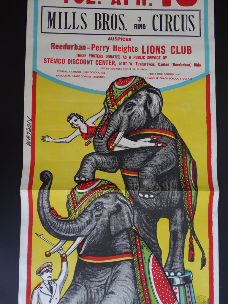 Mills Bros. 3 Ring Circus Poster – Early California Antiques Shop