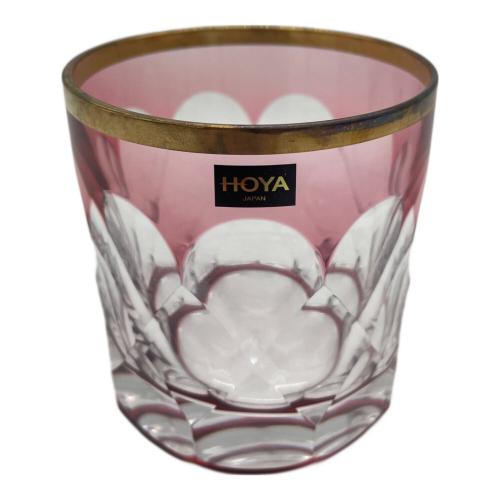 HOYA CRYSTAL (ホーヤクリスタル) 切子グラスセット 色被せクリスタル