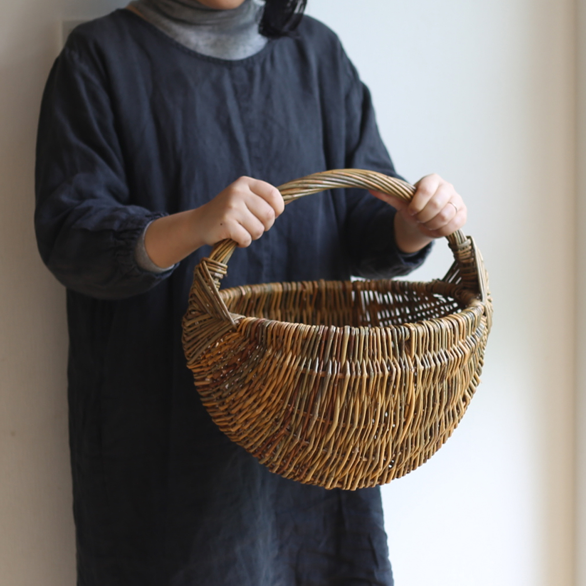 ラトビアの手仕事 大きな伝統模様のかごの通販｜北欧雑貨・絵本FAVOR