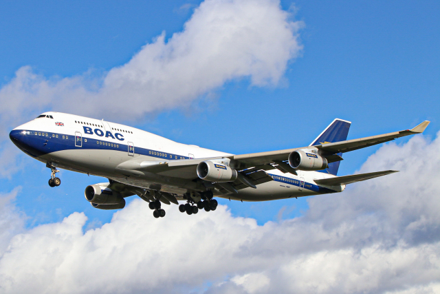 BOAC - レトロ塗装」特別塗装機 ブリティッシュ・エアウェイズ (747