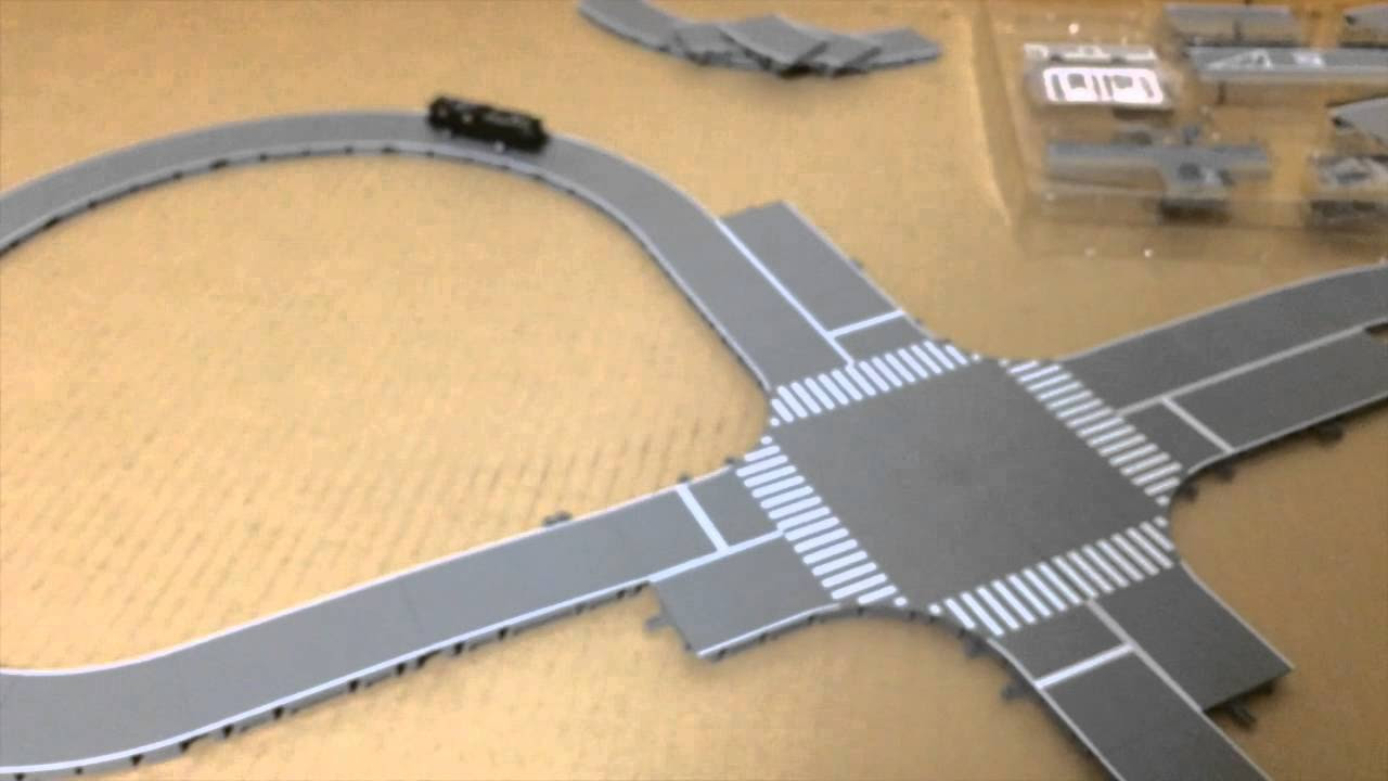 バスコレ走行システム 交差点セット - YouTube