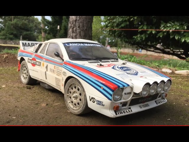 Lancia Martini 037 Tamiya 1/10 RC car on track - YouTube