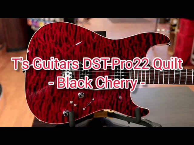 T's Guitars DST-Pro22 Quilt -Black Cherry-【B.U.G. Special