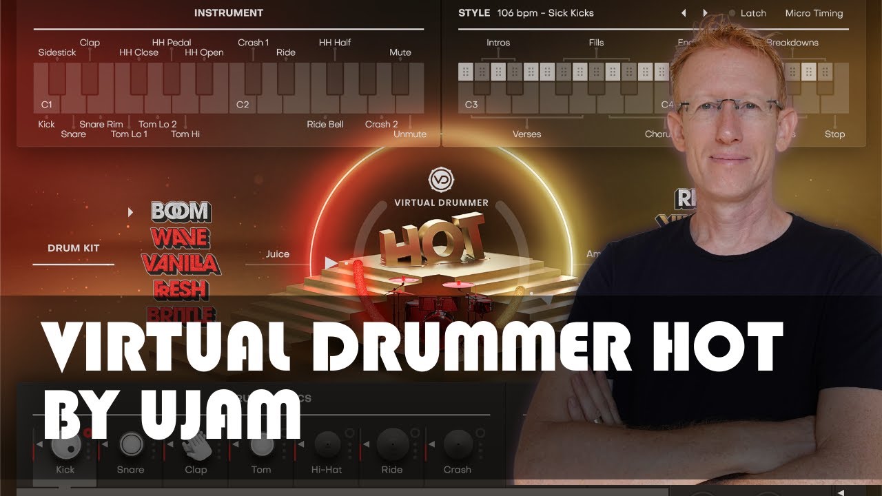 UJAM Virtual Drummer HOT - Walkthrough and Demo - YouTube