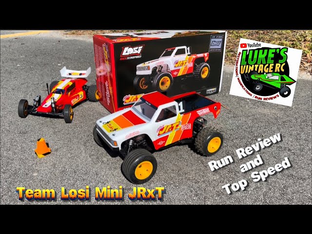 TEAM LOSI MINI 1/16 JRxT RUN REVIEW AND TOP SPEED - YouTube