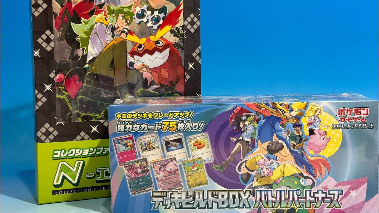 Pokemon Pokeka Battle Partners Deck Build Box N File Set - YouTube